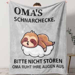 KaayeeWood Oma Geschenk, Kuscheldecke Oma Geschenke Geburtstag Muttertag