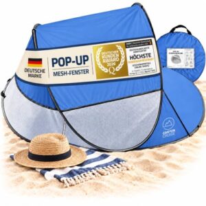 Pop-up Strandmuschel Wurfzelt – UV-Schutz SPF 30+ Automatik Strand-Zelt