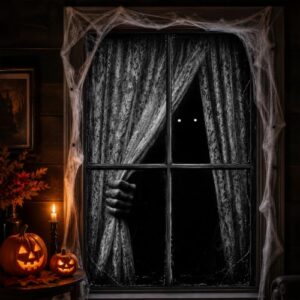 Halloween Deko Innen Fensterbanner Mit Gruselmotiv Und Zubehör