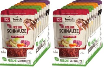 Freshe Schnauze Mixtray Topping 8x200g (Packung mit 2)