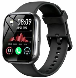 Smartwatch Damen Herren, 1.83″ HD Fitnessuhr mit Alexa/Telefonfunktion