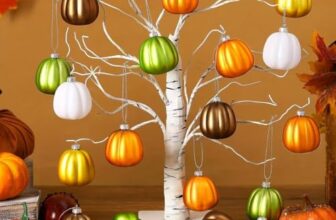 Herbstkürbis Hängedeko, 10 Stück Kürbis Hängend, Kürbiskugel Ornamente, Mini Kürbis Hängend Ornamente für Herbst, Erntedankfest, Halloween, Wohndeko, Partyzubehör,Herbsternte (A)