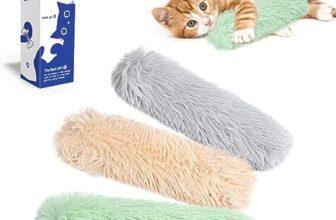 Potaroma Katzenkissen, 3er-Set mit Bio-Katzenminze, Grau, Orange und Grün