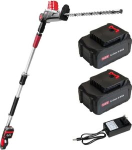 MZK 20V Teleskop Heckenschere Akku 2X 4,0Ah 57cm