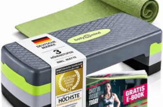 Body & Mind® Aerobic Stepper für Zuhause – Steppbrett mit Anti-Rutsch-Matte