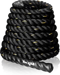 Yes4All Unisex Yes4All Unisex WE3N Battle Poly Dacron Workout 3 8 cm 9 1 m L nge bungsseil m, 3,81cm, 914cm EU, Ohne Anker – Schutzabdeckung