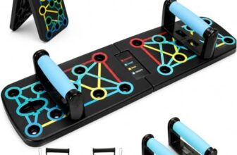 FUNFLEX Liegestützbrett 17-in-1 Push-Up Board – Faltbares Trainingsboard mit Griffen & Widerstandsbändern – Ergonomisch & Gelenkschonend – Für Home-Workout, Krafttraining & Calisthenics
