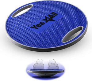 Yes4All P617 Balance Board inkl, Wackelboard Sport mit Griff und Rutschfester Oberfläche; Wackelbrett Balance Board Ø 40cm – Ø 41cm, Farbenfroher für Ihr Stabilitäts- und Ganzkörpertraining