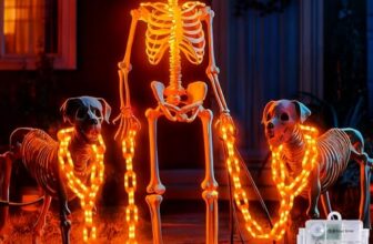 Joomer Orange Halloween Lichterkette Batterie Outdoor Deko 3M 160 LED