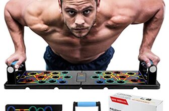 24 in 1 Liegestütze Brett Faltbare Tragbare Pushup Ständer Heim Fitness Training mit Handgriff für Muskeltraining Effektiv Formen