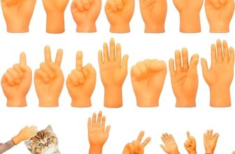 RAFIYU Fingerpuppen Mini Hände Set 14 Stück Links Rechts Gummi