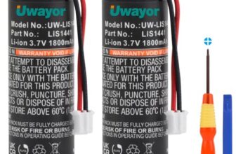Uwayor LIS1441 Ersatzakku 1800mAh Akku für PS3 Move Motion Controller 2-Pack CECH-ZCM1E CECH-ZCM1U PlayStation Move Motion Controller, 3.7V