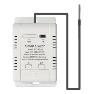 EWeLink Smart WiFi Temperatur- und Feuchtigkeitscontroller Schalter 20A 3800W Hochleistungs mit Temperatursensor Automat