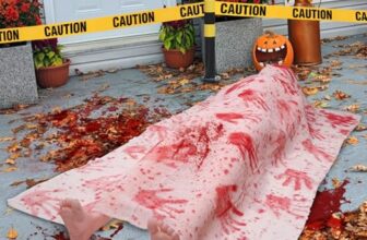 XIMISHOP Halloween 5.4 FT Leiche Deko, Horror Aufblasbarer Toter