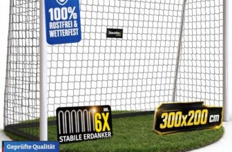 Racetex Fußballtor Kinder 300×200/ Enorm Robustes Fussballtor aus Edelstahl