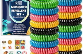 Mückenschutz Armband Mückenarmband – 20 Stück Anti Mücken Armband mit 60 Mückenpflaster für Kinder Erwachsene, Camping Zubehör Gadgets Reise Outdoor Mückenabwehr Armband, Urlaub Must Haves Sport