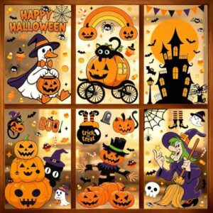 Halloween Fensterbilder, Niedliche Cartoon Halloween Fenster Aufkleber