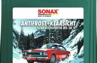 SONAX AntiFrost+KlarSicht gebrauchsfertig bis -18 °C Green Forest (5 Liter) Scheibenfrostschutz für die Scheibenwaschanlage mit Kiefernduft | Art-Nr. 01385000