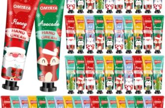 Handcreme Mini Set, 50 Pack Handcreme Weihnachten für Sehr Trockene Hände, Weihnachtsgeschenke Kleinigkeiten für Frauen, Kleine Pflegecreme Hände Fuß Feuchtigkeitscreme Geschenkset für Frauen Damen
