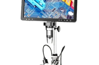 Mustool DM13 10,1 Zoll Digitalmikroskop 1500X 1080P Video 20M Fotoauflösung 8 LED-Leuchten Einstellbarer Bildschirm Typ-
