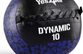 Yes4All Wall Ball, Soft Medicine Ball for Core Training and Workouts 4 kg, Schwarz