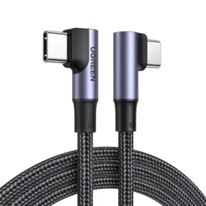 Ugreen US335 5A 100W Typ-C zu Typ-C Kabel QC4.0 FCP Schnelles Aufladen Datenübertragung Verzinnte Kupferkernleitung 1M/2
