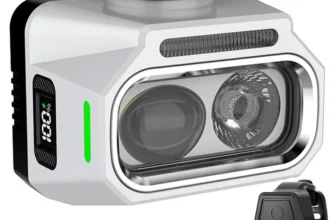 BIKIGHT Fahrradbeleuchtung 3200mAh USB-C Wiederaufladbar Fahrradlicht Hoch-/Niedrigstrahl DRL LCD Anzeige Aluminiumlegie