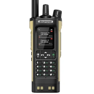 Baofeng DM-32UV 8W DMR digitales analoge Walkie-Talkie 2.0″ TFT GPS APRS 4000 Kanäle Type-C NOAA VOXs sandfarbendes Zwei