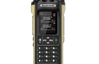 Baofeng DM-32UV 8W DMR digitales analoge Walkie-Talkie 2.0″ TFT GPS APRS 4000 Kanäle Type-C NOAA VOXs sandfarbendes Zwei