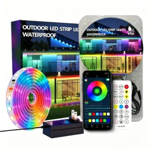 Elfeland RGB LED Smart Strip Light wasserdicht IP68 Bluetooth APP & Fernbedienung Musik Synchronisation RGBIC Streifenle