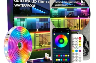 Elfeland RGB LED Smart Strip Light wasserdicht IP68 Bluetooth APP & Fernbedienung Musik Synchronisation RGBIC Streifenle