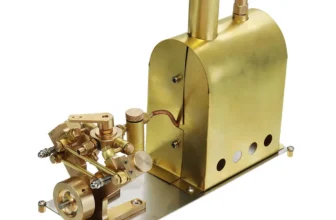 Mikrokosmos OKMO M2C Mini-Dampfkessel mit Marine-Dampfmaschine mit doppeltem Zylinder Stirling-Motor Modell