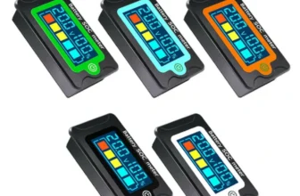 Peacefair Batteriekapazitätstester Wasserdichtes digitales LCD-Voltmeter Spannungsanzeige Messgerät 12V 24V 36V 48V 72V