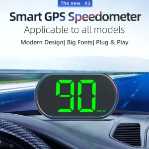 X2 Auto HUD Head-up-Display Tragbare Multifunktions-Geschwindigkeitsanzeige Beidou GPS