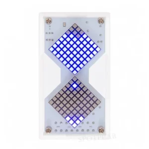 Elektronisches LED-Punktmatrix-Stundenglas DIY-Kit mit Schwerkraftsensoder,einstellbare Countdown-Timer-Uhr,Bildungs-Löt