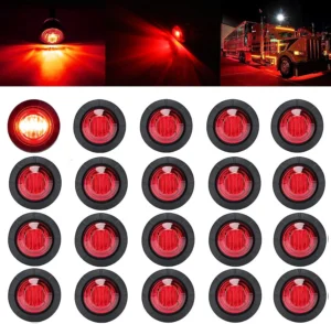 20PCS 12V LED-Seitenmarkierungsleuchte für Auto, LKW, Van, Anhänger und Boote Seitenanzeige-Signalleuchten
