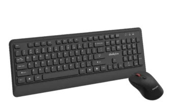LENOVO ThinkPlus KM210 Pro 2.4GHz Kabelloses Tastatur- und Mause-Set 104-Tasten-Tastatur 800-1600DPI Maus Ergonomisches