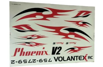 VolantexRC Phoenix V2 759-2 Ersatzteil für RC-Flugzeug mit 2000mm Spannweite, Aufkleber 1 Stück