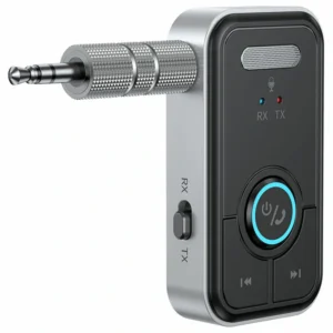 2-in-1 Wireless Bluetooth Adapter Aux Audio Autoadapter Bluetooth 5.3 Adapter Transmitter Receiver für Auto, TV, Compute