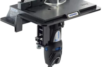 DREMEL 231 Holzbearbeitungs-Schiebetisch-Aufsatz für Fräsen/Router-Arbeitsbank-Tiefe Drehbare Tisch für Schleifen, Forme