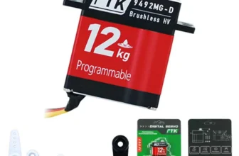 PTK 9492 MG-D 9g 12KG Hoher Drehmoment Edelstahl Getriebe Wasserdichtes bürstenloses digitales RC-Servos für Modelle mit