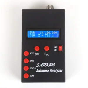 SARK100 Praktischer Antennenanalysator 1-60 MHz LCD SWR Impedanzmessgerät USB-Unterstützung SL-16 M Weiblich Buchse HF K