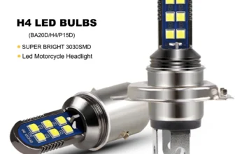 ANMINGPU 1X Motorcycle Headlight Bulbs H4 Led Headlight For Motorcycle Hi/Low Beam H6 BA20D LED P15D 3030Chips 12V 24V 6000K