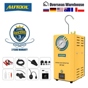 AUTOOL SDT202 Car EVAP System Smoke Detector Tester Pipe Leak Locator Automotive Diagnostic Smog Gas Leakage Analyzer Detector