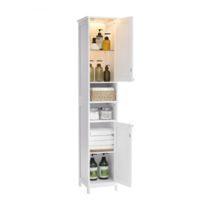 Badezimmerschrank mit Beleuchtung, Wolkenweiß