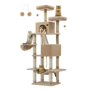 XXL-Katzenbaum 206 cm, Kamelbraun