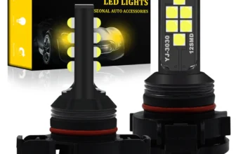 BMTxms 2 Pcs H16(EU) 5202 PSX24W LED DRL Daytime Running Lights Car Led Fog Lights Lamp Auto Canbus Bulbs 3030SMD Super Bright