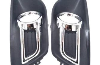 Car Front Bumper Fog Light Chrome Cover Fog Lamp Cover for Citroen C4 C-Quatre 2008-2011