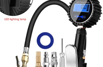 Digital Car EU Tire Air Pressure Inflator Gauge LCD Display LED Backlight Vehicle Tester Inflation Monitoring Manometro
