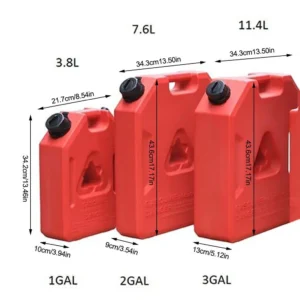 Fuel Tank Gas Can Plastic Gasoline Storage Container for SUV Car Motorcycle 1/2/3 Gallon Gasoline Oil Container fuel Canister